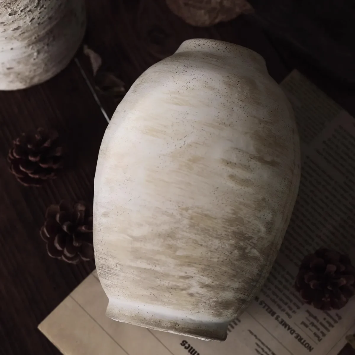 Jingdezhen-Vintage Hand-Painted Ceramic Vase, Dried Flowers, Flower Arrangement, Living Room Ornaments - Image 4
