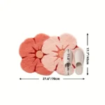 Bathroom Floor Mat Two Color Flower Pattern Premium Soft and Comfortable Bathtub Rug Suitable for Bathroom Bathtub Laundry Room - Image 4