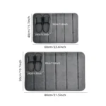 Bathroom Coral Velvet Anti-skid Mat,Quick Water Absorption,Dry Machine Washing,Toilet Mat,SoftComfortable, Easy Mat Bathroom Use - Image 3