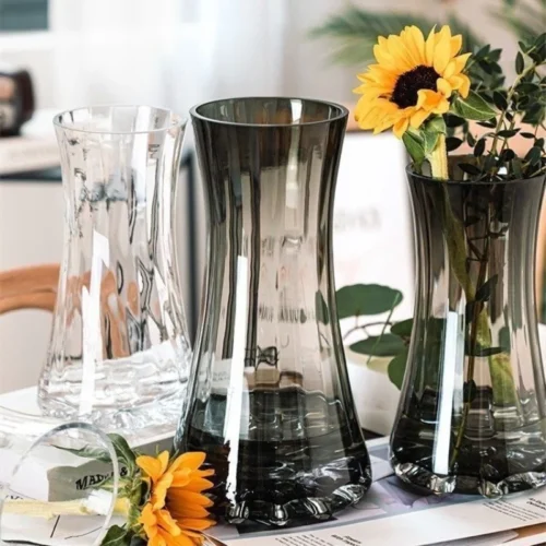 Stunning Nordic Glass Flower Vase – Elevate Your Decor