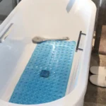 non-slip bathtub mat shower mat with drain holes and suction cups machine washable household bathroom shower carpet bathroom - Image 4