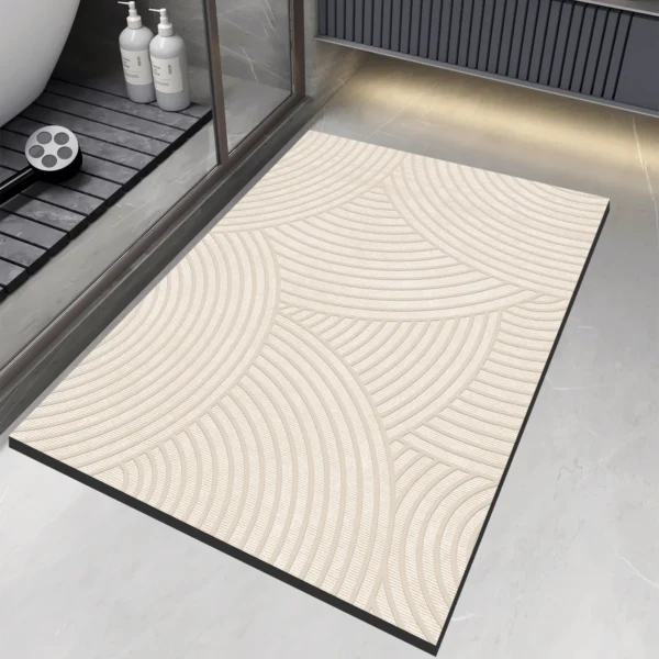 Super Absorbent Bath Mats Bathroom Anti Slip Shower Foot Mat Quick Dry Bathtube Carpet Toilet Rug Doormat Washable