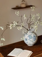 Song Dynas Aesthetic Vase Decoration Artificial Dry Flower Mazzard Fruit Bouquet Entrance Living Room Artificial Flower Pot... - Image 4
