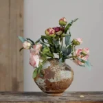 Jingdezhen Retro Wabi-sabi Rough Ceramic Handmade Vase B&B Pottery Jar New Chinese Style Dried Flower Succulent Flower Pot Home - Image 4