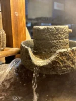 Retro Water Cultivation Ornament Stone Mill Tea Pet Folk Sle Fi Tank Birthday Gift Living Room Decorative Accories - Image 3