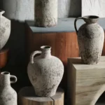 Jingdezhen rough pottery dry flower vase ornament vintage ceramic pot new Mediterranean milk pot flowerpot - Image 2