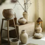 Retro Vase Coarse Ceramic Wabi-sabi Style B&B Pot New Chinese Ceramic Insert Dry Flower Ware Balcony Flower Pot Home Furnishings - Image 5
