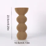 Elegant Bohemian style black brown plastic vase - perfect for farmhouse decoration, dining table centerpiece and bookshelf embel - Image 6