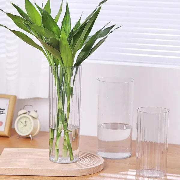 Acrylic Flower Buet Plastic Flower Vase Fre Flowers Dried Flowers Arrangement Home Decoration PET Material Flower Pot