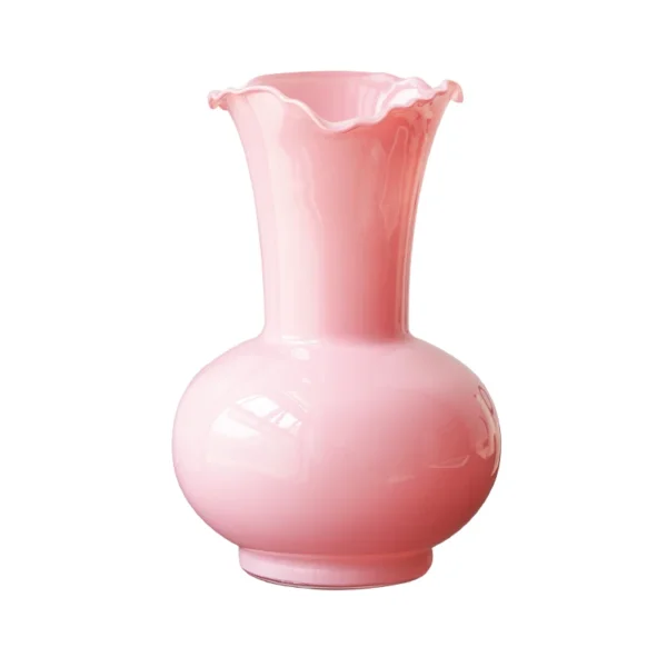 Chic Lace-Trimmed Glass Vase: Elevate Your Floral Elegance