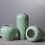 Modern minimalist Jingdezhen ceramic vase ornament dining table TV cabinet living room flower arrangement decoration - Image 4