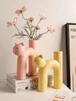 Cute Cry Cerc Flower Vase Creative Plant Hydroponics Home Decoration Ornaments Living Room Entrance Tabletop - Image 4