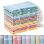Cotton Turkish Beach Towel 100*180CM Sauna Spa Gym sports Fitness Fringed Bath Towel kitchen Soft Absorbent Quick drying towels - Image 3