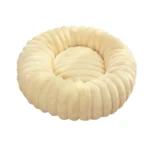 Cozy Plush Round Pet Bed for Medium Dogs & Cats - Winter Warmth - Image 5