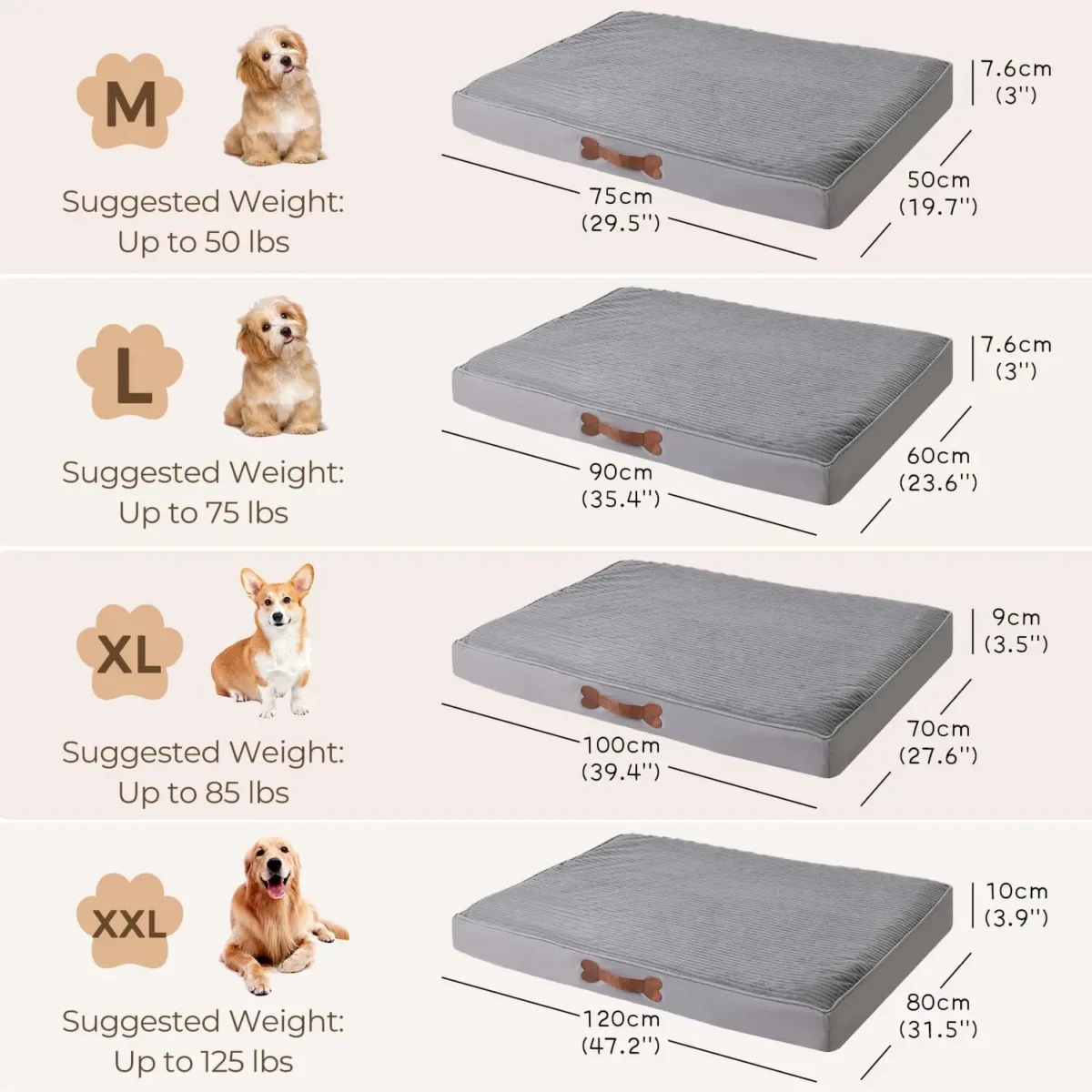 Dog Bed Egg Crate Foam Mattress - Universal Fit For Most Dog Crates &Amp; Kennels, Orthopedic Comfort Pet Mat With Non-Slip Bottom, - Image 3