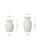 Nordic Gold-Trimmed Cream Vase: Elevate Your Decor Today! - Image 6