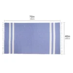 1pc Beach Towel Oversized 40x70in 100% Cotton Quick Drying Towel Extra Large Turkish Towel For Adults, Beach Accessories - Image 6