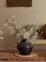Song Dynas Aesthetic Vase Decoration Artificial Dry Flower Mazzard Fruit Bouquet Entrance Living Room Artificial Flower Pot... - Image 2