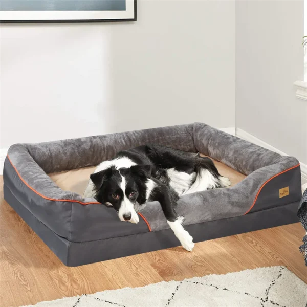 Jumbo Orthopedic Memory Foam Dog Bed - Waterproof & Cozy