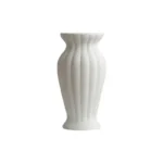 Nordic White Cerc Flower Vase Simple Dry Flower Holder Fre Flower Arrangement Living Room Desktop Decoration Ornaments - Image 4