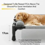Medium and large cat and dog off-the-ground bed removable and washable breathable mesh pet bed moisture-proof removable and - Image 3