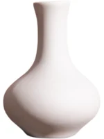 Modern mat Cerc Flower Vase White Decorative Item for Living Room Bedroom Desk Bede Home Decor Festive Decor - Image 2