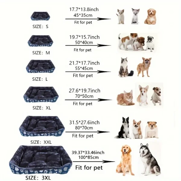 Vibrant Comfort Pet Bed for Dogs & Cats – Hand Washable Bliss