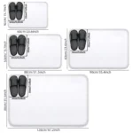 Seaside series bathroom anti slip floor mat, shower room small carpet, washbasin, absorbent foot mat, modern decorative mat - Image 3