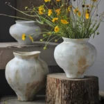 Surprisingly Silent Artistic Feeling Plant Pot Irregular Ceramic Pot Planter Flower Pot Hydroponic Flowers Handmade Arrangement - Image 2