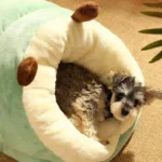 Cozy Plush Dog Bed Sofa for Small & Medium Pets - Machine Washable - Image 5