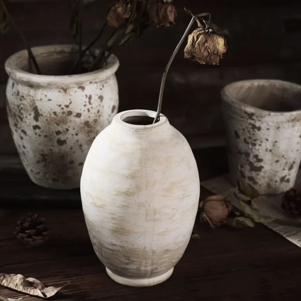 Timeless Jingdezhen Hand-Painted Ceramic Vase for Dried Flowers