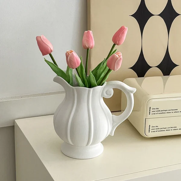 Modern mat Cerc Flower Vase Fre Flower Hydroponic Decoration Living Room Decorative Accories Large Size