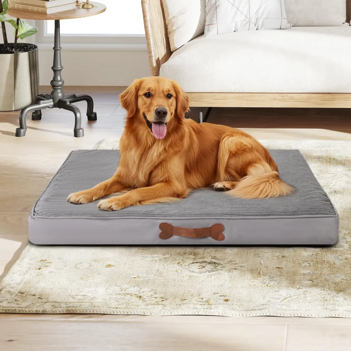 Dog Bed Egg Crate Foam Mattress - Universal Fit For Most Dog Crates &Amp;Amp; Kennels, Orthopedic Comfort Pet Mat With Non-Slip Bottom, - Image 1