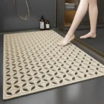 1pcs Non-Slip PVC Bathroom Floor Mat - Waterproof Shower Room Anti-Skid Foot Pad Bath Mat for Bathroom Rug Toilet Carpet - Image 5
