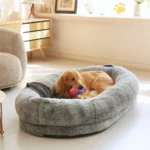 Giant Luxury Dog Bed with Cozy Blanket for Ultimate Comfort - Image 3