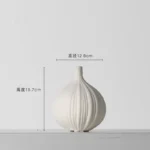 Minimalist White Ceramic Vases for Artificial Flowers & Décor - Image 6