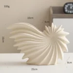 Sophisticated Frosted White Ceramic Vase for Modern Spaces - Image 6