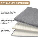 3PC bathroom waterproof non-slip sponge carpet three-piece set, can wash home decoration - Image 4