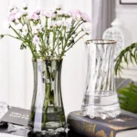 Creative Simple Original Color Glass Flower Vase Transparent Water Fre Flowers Lilies Nordic ular Living Room ...