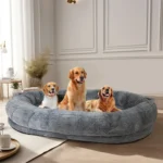 Giant Luxury Dog Bed with Cozy Blanket for Ultimate Comfort - Image 2