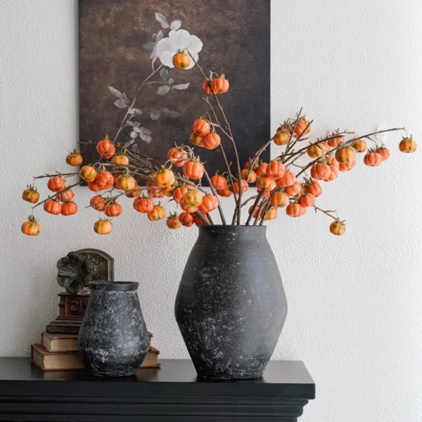 Rustic Retro Cerc Vase for Dry Flowers - Minimalist Charm