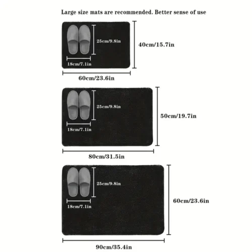 Luxurious Non-Slip Diatom Bathroom Mat - Safe & Stylish