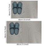 1 piece of diatomaceous earth material machine washable rectangular home decoration bathroom pad bathroom absorbent pad - Image 3