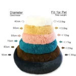 Cozy Round Plush Dog & Cat Bed for Ultimate Warmth & Style - Image 6