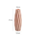 Modern Vase White Pink Blue Plastic Vase Flower Basket Flower Pot Nordic Bohemian Style Home Decor Ornament Flower Arrangement - Image 6