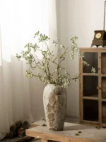 Jingdezhen mottled retro new Chinese pot wabi-sabi wind decorative ornaments entryway TV cabinet vase - Image 5
