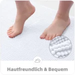 Kitinjoy Luxury Chenille Bath Mat Soft Non-slip Bathroom Shower Rug Extra Absorbent Mat Washable Quick Drying Foot Floor Carpets - Image 4