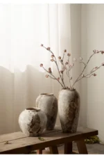 Jingdezhen mottled retro new Chinese pot wabi-sabi wind decorative ornaments entryway TV cabinet vase - Image 4