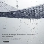 1pcs Non-Slip PVC Bathroom Floor Mat - Waterproof Shower Room Anti-Skid Foot Pad Bath Mat for Bathroom Rug Toilet Carpet - Image 3