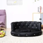 Luxury Diamond Dog Sofa: Chic All-Season Comfort for Pets - Image 4